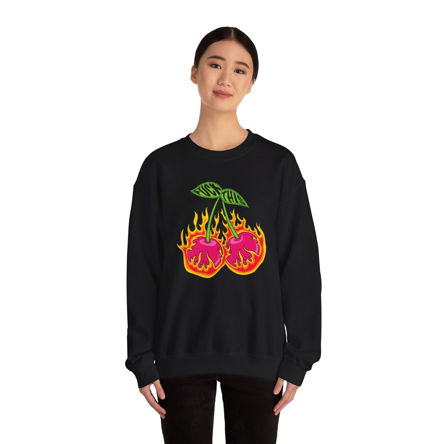 Fuck This Cherries Crewneck Sweatshirt