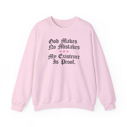 God Makes No Mistakes Crewneck Sweatshirt